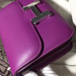 Constance18 sea anemone purple imported beeswax thread sewing original hardware Epsom leather