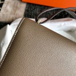 Constance18 elephant gray original epsom leather gold buckle silver buckle