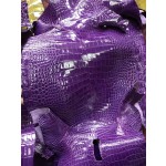 Hermès makes exclusive leather glossy American alligator: Provence Lavender