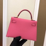 Mini second generation 8w lipstick powder original epsom leather gold buckle silver buckle