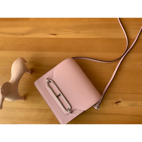 Roulis cherry blossom pink 19cm silver buckle evercolor leather