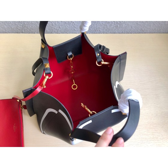 Valentino calfskin shopping bag