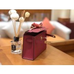 Minikelly Epsom Palm Leather Garnet Red