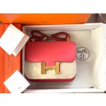 Constance23cm lipstick powder silver buckle swift leather