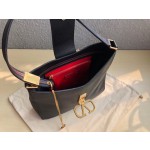 Valentino VSLING Textured Calfskin Shoulder Bag Leather Shoulder Model: 0802L