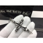Croix Heart Skeleton Cross Necklace
