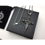Croix Heart Skeleton Cross Necklace