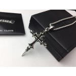 Croix Heart Skeleton Cross Necklace