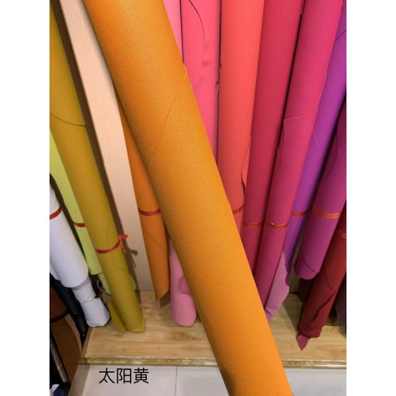 爱马仕制作专属皮革 epsom掌纹皮之：黄色系