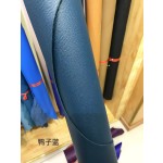 Hermes makes exclusive leather Togo calfskin: blue line