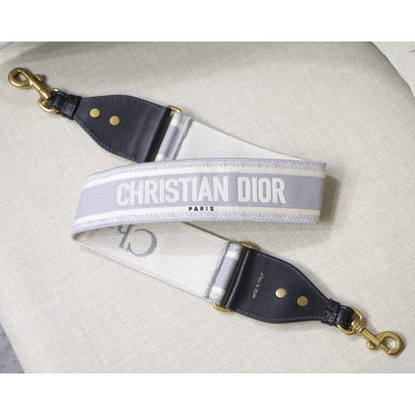Dior letters gray shoulder strap