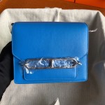 Roulis 19cm northern blue gold and silver buckle spot Evercolor leather