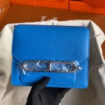 Roulis 19cm northern blue gold and silver buckle spot Evercolor leather