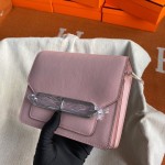 Roulis 19cm gold and silver buckle spot Evercolor leather