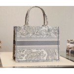DIOR TOTE Grey Tiger