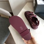 CHANEL Classic Enamel Colorful Button Velcro Sandals