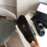 CHANEL Classic Enamel Colorful Button Velcro Sandals