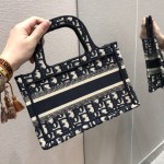 Mini Book tote letter blue