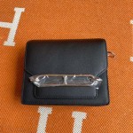 Roulis 19cm black gold and silver buckle in stock Evercolor leather