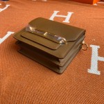 Roulis 19cm Weimaraner Beige Gold Silver Buckle Spot Evercolor Leather