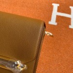 Roulis 19cm Weimaraner Beige Gold Silver Buckle Spot Evercolor Leather