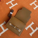 Roulis 19cm Weimaraner Beige Gold Silver Buckle Spot Evercolor Leather