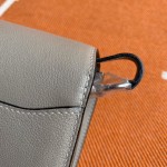 Roulis 19cm asphalt gray gold and silver buckle in stock Evercolor leather