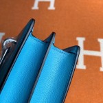 Roulis 19cm northern blue gold and silver buckle spot Evercolor leather