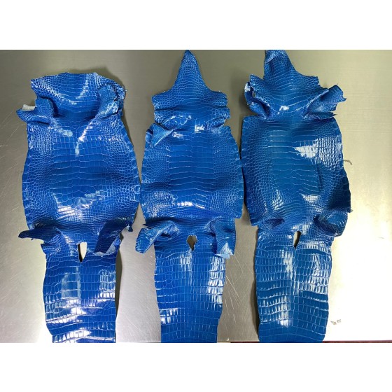 Hermès makes exclusive leather glossy American alligator: Greek Blue～KL19