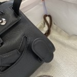 Kelly doll doll bag swift black silver buckle