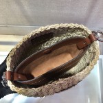 Prada Bucket Straw Bag 1BC128
