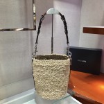 Prada Bucket Straw Bag 1BC128