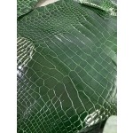 Hermès makes exclusive leather glossy American alligator: Emerald～KL19