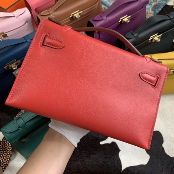 Minikelly pochette a generation of original imported swift leather