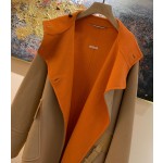 Hermes Cashmere Coat Q47 (Consult customer service to confirm size before placing an order for a customized version)