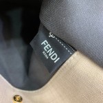 FENDI latest double FF flannel peekaboo X-tote