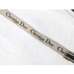 Dior blue embroidery and black cow leather