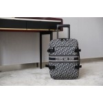 Dior new old flower canvas trolley case