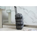 Dior new old flower canvas trolley case