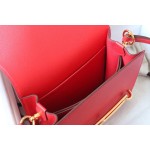 oulis pig nose 19cm Evercolor leather S5 love red gold buckle