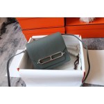 Roulis 19cm Evercolor Leather 63 Almond Green Silver Buckle