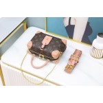 Louis Vuitton𝗣𝗘𝗧𝗜𝗧𝗘 𝗠𝗔𝗟𝗟𝗘 𝗔𝗢𝗨𝗣𝗟𝗘French 🇫🇷 original material / all steel hardware M45531