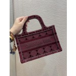 Mini Retro Red  Tote Velvet latest plaid series