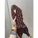 Dior Velvet Collection letter wide shoulder strap