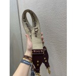 Dior Velvet Collection letter wide shoulder strap