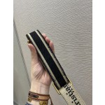 Dior Velvet Collection letter wide shoulder strap