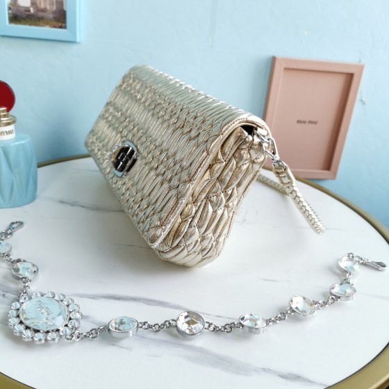 MIU MIU 5BD233 # Upgraded Crystal Diamond Chain