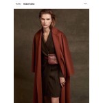 Lab Pumpkin Cashmere Coat Q58 (Consult customer service to confirm size before placing a custom order)