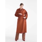 Lab Pumpkin Cashmere Coat Q58 (Consult customer service to confirm size before placing a custom order)