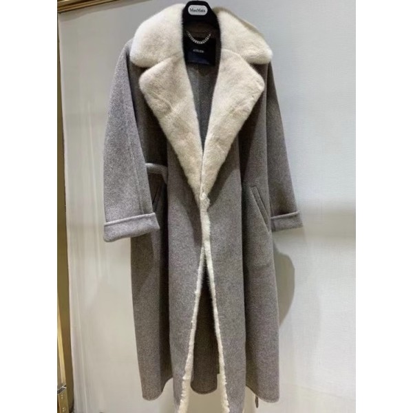 Mink collar coat Q65 (consult customer service to confirm the size before placing an order for a customized version)
